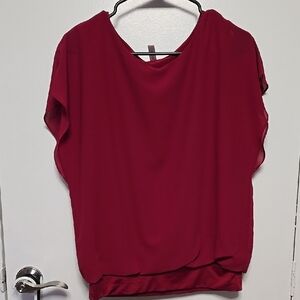 Elegant Red Women's Top